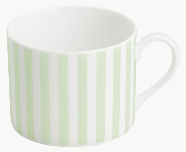 Hrnčeky z jemného kostného porcelánu Pastel Stripes, 6 ks