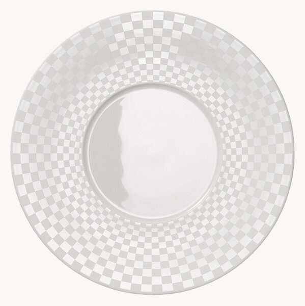 Servírovacie taniere z jemného kostného porcelánu Cross White, 6 ks