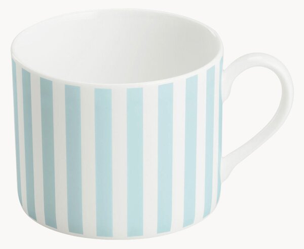 Hrnčeky z jemného kostného porcelánu Pastel Stripes, 6 ks