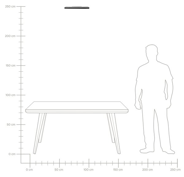 Stropné LED svietidlo čierne syntetický materiál 42 cm štvorcový tvar LED panelové svetlo zapustené ploché s diaľkovým ovládaním