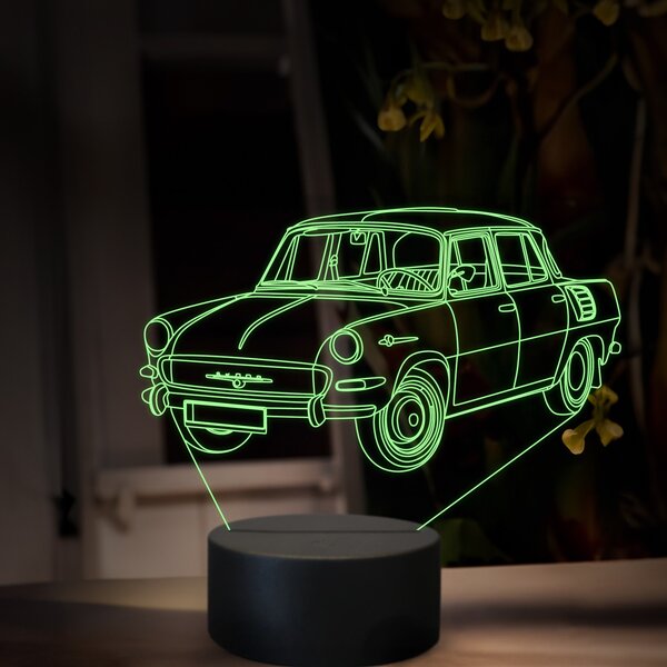 Beling 3D lampa, Škoda 1000 MB, 16 farebná, SA12