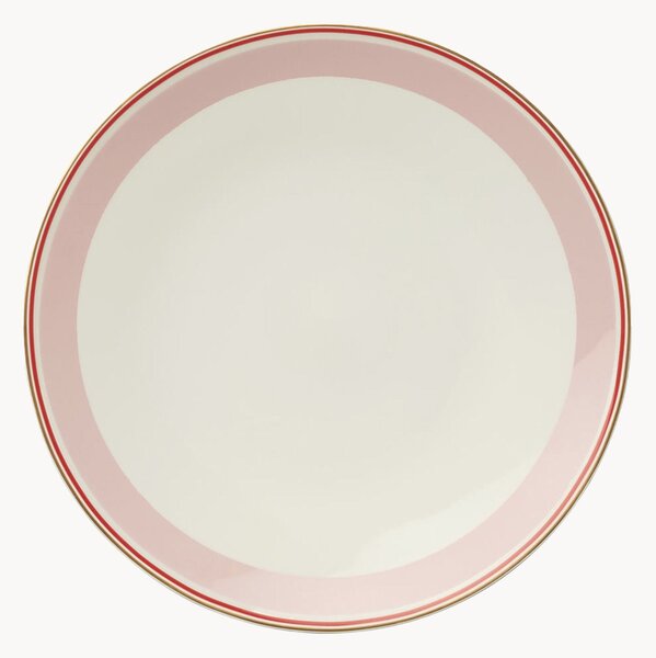 Plytké taniere z jemného kostného porcelánu Capri, 6 ks