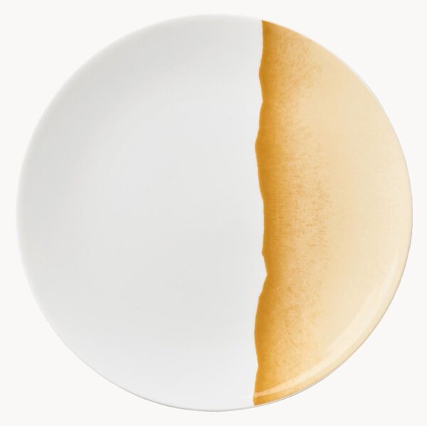 Raňajkové taniere z jemného kostného porcelánu Silhouette, 6 ks