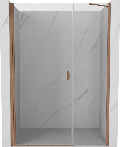 Mexen Mist-B, 1-krídlové sprchové dvere 105 cm, číre sklo, medený matný profil, 8A2-105-001-65-00