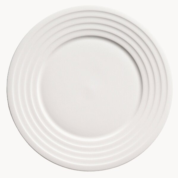 Raňajkové taniere z jemného kostného porcelánu Fine Dining Relief, 6 ks