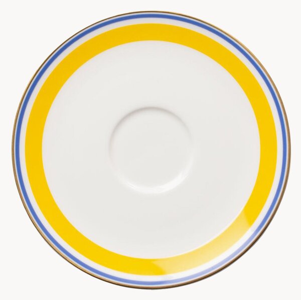 Podšálky z jemného kostného porcelánu Capri, 6 ks