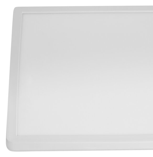 Stropné LED svietidlo biele syntetický materiál 30 cm štvorcový tvar LED panelové svetlo zapustené ploché s diaľkovým ovládaním
