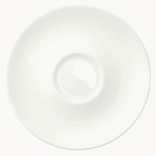 Podšálky z jemného kosteného porcelánu Cross White, 6 ks
