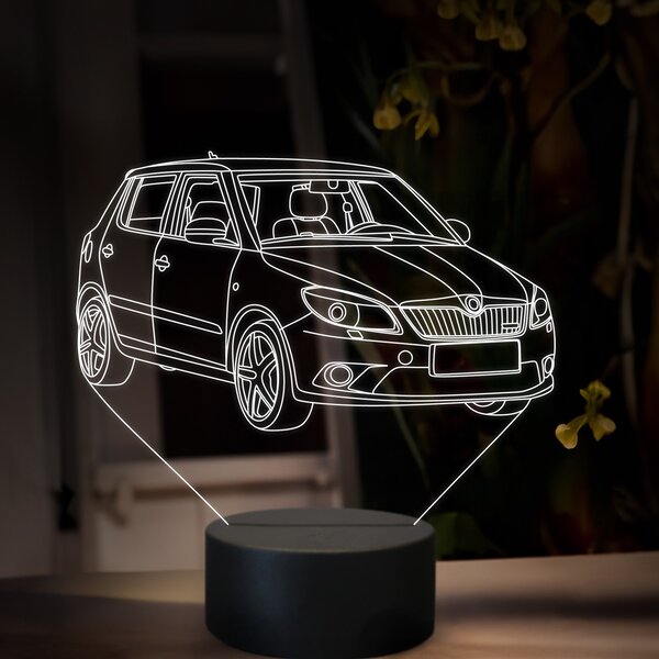 Beling 3D lampa, Škoda Fabia RS, 16 farebná, SA16