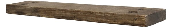 Hnedá drevená retro nástenná polička Grimaud - 50*10*3cm - Chic Antique