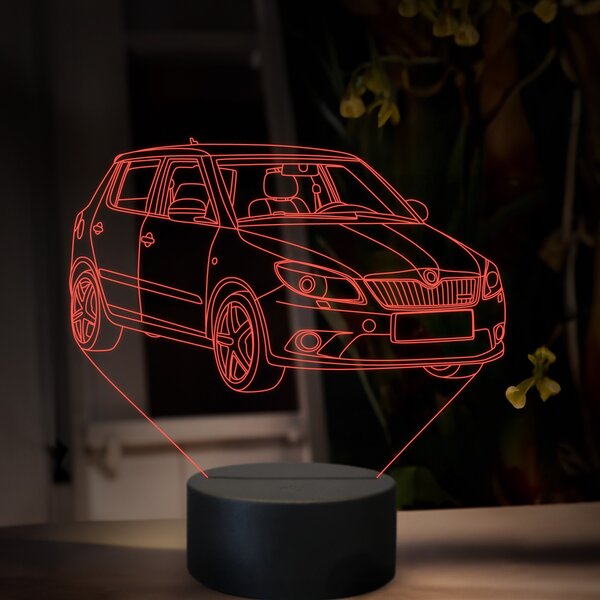 Beling 3D lampa, Škoda Fabia RS, 16 farebná, SA16