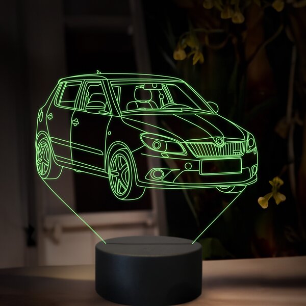 Beling 3D lampa, Škoda Fabia RS, 16 farebná, SA16