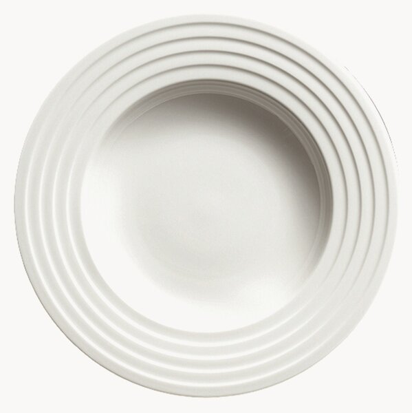 Hlboké taniere z jemného kostného porcelánu Fine Dining Relief, 6 ks