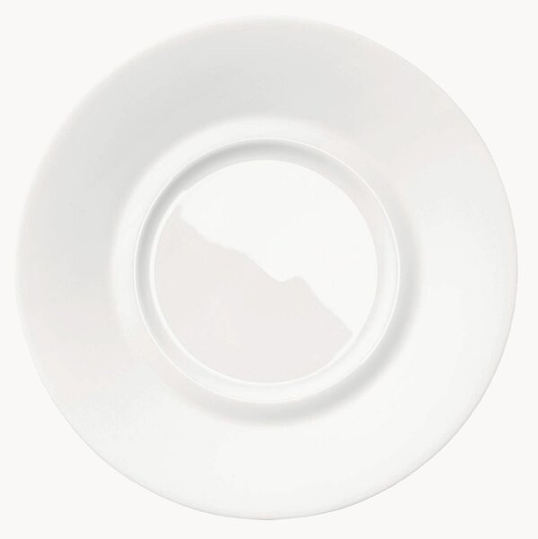 Podšálky z jemného kosteného porcelánu Cross White, 6 ks