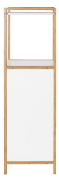 Bambusový kúpeľňový regál v bielo-prírodnej farbe 40x95 cm Finja – Wenko