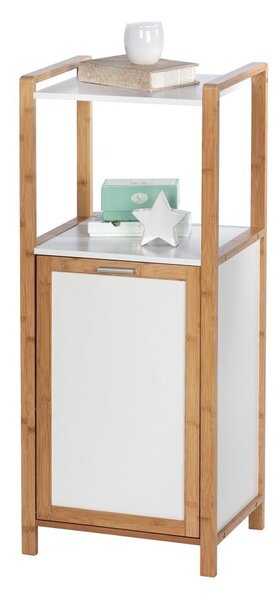 Bambusový kúpeľňový regál v bielo-prírodnej farbe 40x95 cm Finja – Wenko