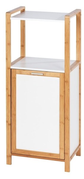 Bambusový kúpeľňový regál v bielo-prírodnej farbe 40x95 cm Finja – Wenko