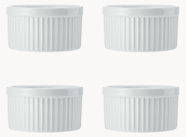 Porcelánové zapekacie misky Chalk, 4 ks