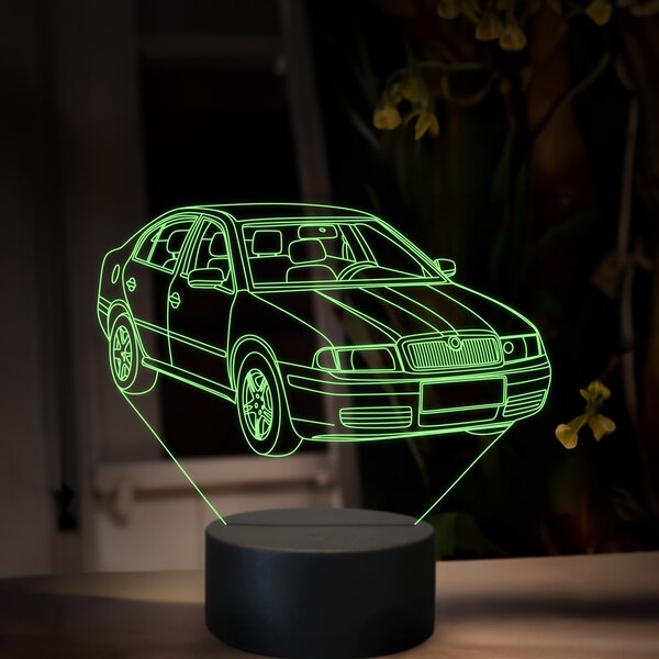 Beling 3D lampa, Škoda Octavia 1, 16 farebná, SA20