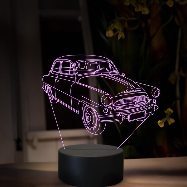 Beling 3D lampa, Škoda Octavia 1959, 16 farebná, SA19