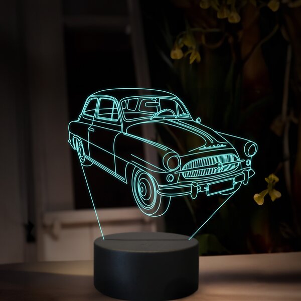 Beling 3D lampa, Škoda Octavia 1959, 16 farebná, SA19