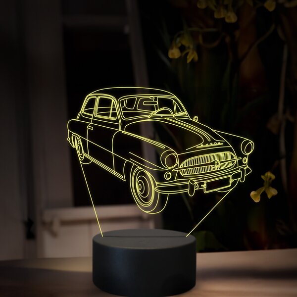 Beling 3D lampa, Škoda Octavia 1959, 16 farebná, SA19