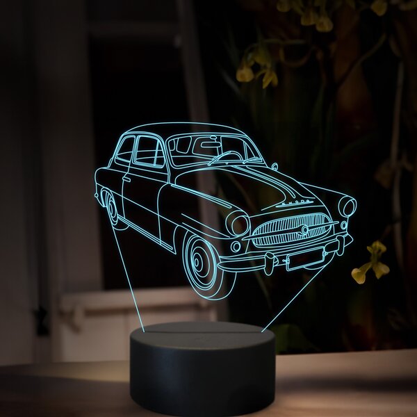 Beling 3D lampa, Škoda Octavia 1959, 16 farebná, SA19