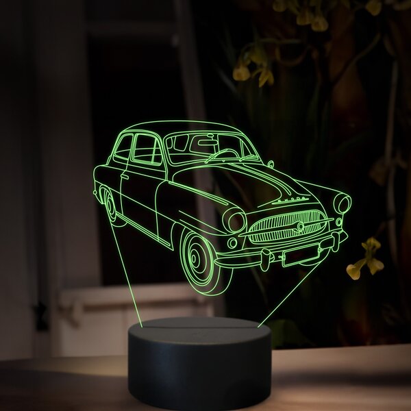 Beling 3D lampa, Škoda Octavia 1959, 16 farebná, SA19