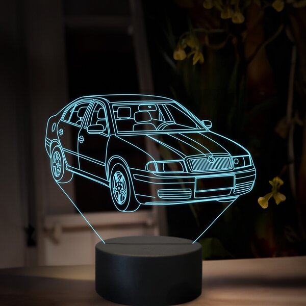 Beling 3D lampa, Škoda Octavia 1, 16 farebná, SA20