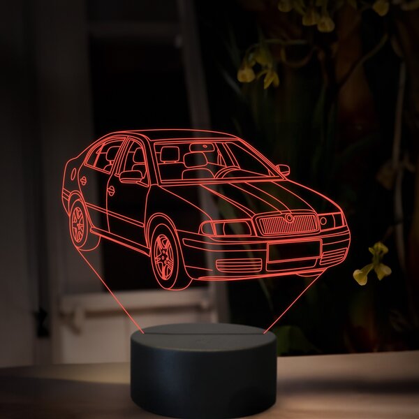 Beling 3D lampa, Škoda Octavia 1, 16 farebná, SA20