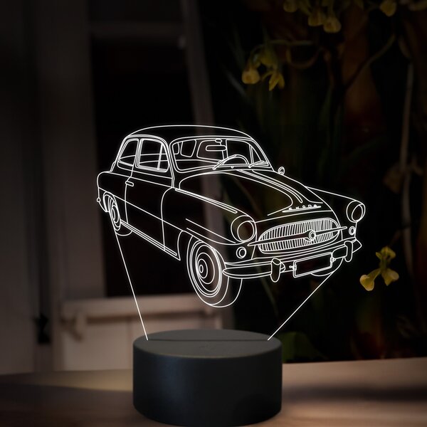 Beling 3D lampa, Škoda Octavia 1959, 16 farebná, SA19