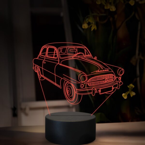 Beling 3D lampa, Škoda Octavia 1959, 16 farebná, SA19
