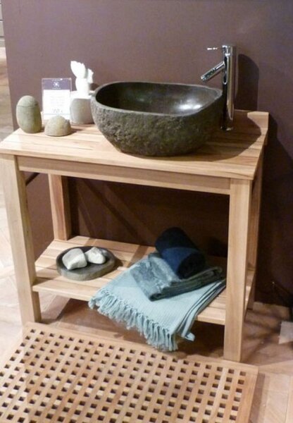 Umývadlo z prírodného riečneho kameňa The Lavabo Cut
