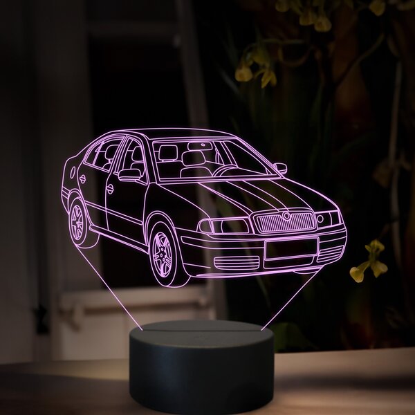Beling 3D lampa, Škoda Octavia 1, 16 farebná, SA20