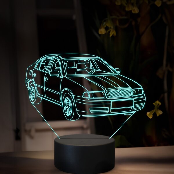 Beling 3D lampa, Škoda Octavia 1, 16 farebná, SA20
