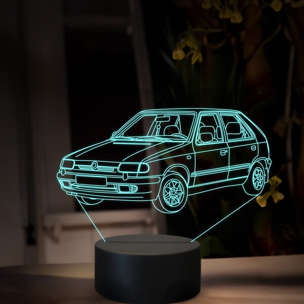 Beling 3D lampa, Škoda Felicia, 16 farebná, SA21
