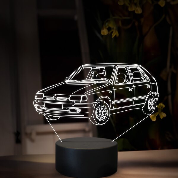 Beling 3D lampa, Škoda Felicia, 16 farebná, SA21