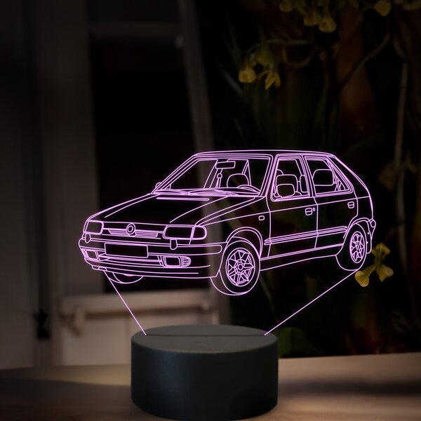 Beling 3D lampa, Škoda Felicia, 16 farebná, SA21