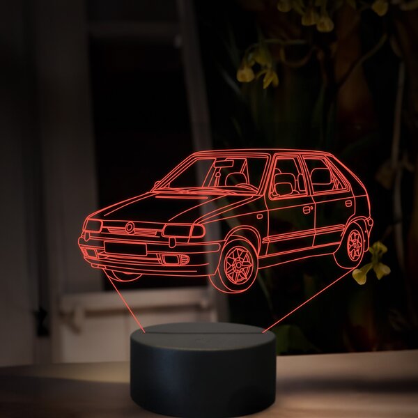 Beling 3D lampa, Škoda Felicia, 16 farebná, SA21
