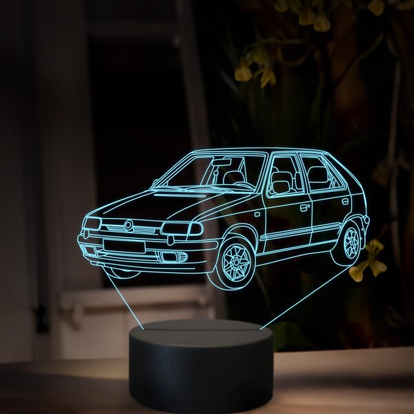 Beling 3D lampa, Škoda Felicia, 16 farebná, SA21