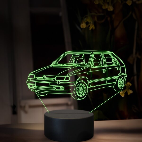 Beling 3D lampa, Škoda Felicia, 16 farebná, SA21