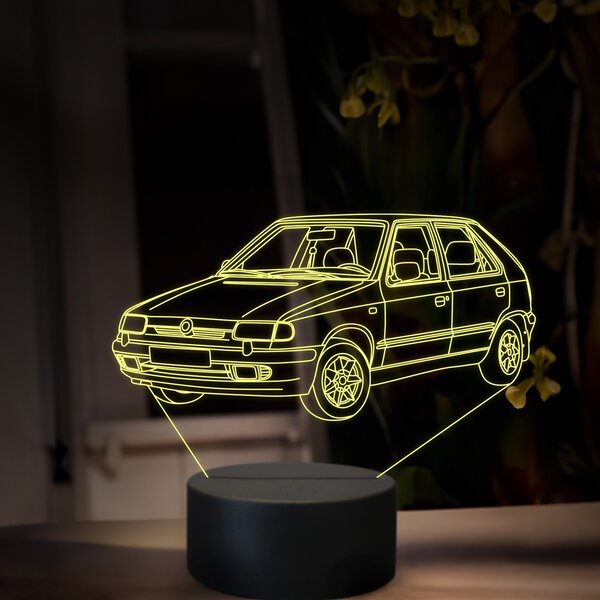 Beling 3D lampa, Škoda Felicia, 16 farebná, SA21