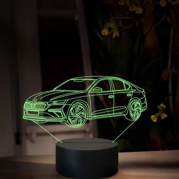 Beling 3D lampa, Škoda Octavia RS, 16 farebná, SA25