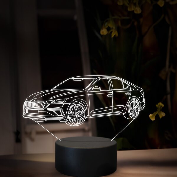 Beling 3D lampa, Škoda Octavia RS, 16 farebná, SA25