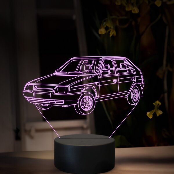 Beling 3D lampa, Škoda Favorit, 16 farebná, SA24