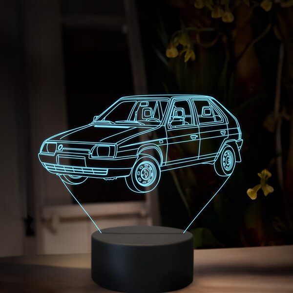 Beling 3D lampa, Škoda Favorit, 16 farebná, SA24