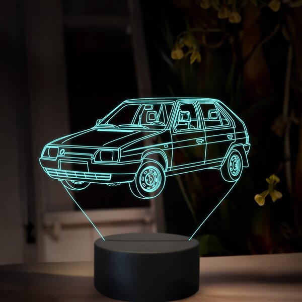 Beling 3D lampa, Škoda Favorit, 16 farebná, SA24