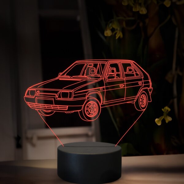 Beling 3D lampa, Škoda Favorit, 16 farebná, SA24