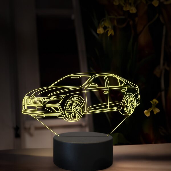 Beling 3D lampa, Škoda Octavia RS, 16 farebná, SA25