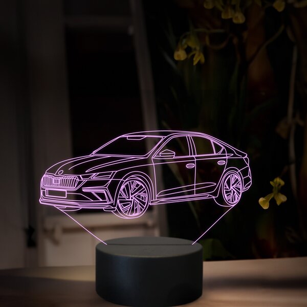 Beling 3D lampa, Škoda Octavia RS, 16 farebná, SA25